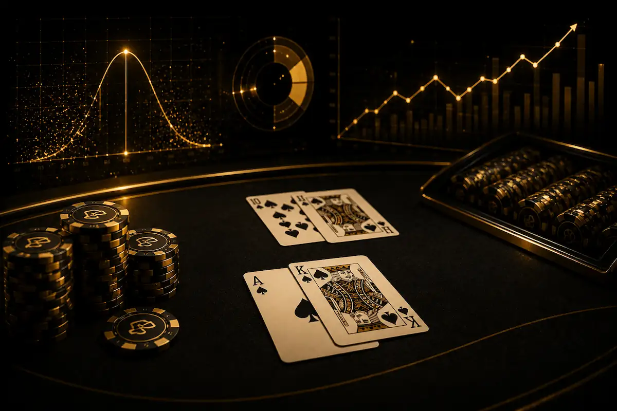 Blackjack EV estimate tool comparing hit stand and double decisions