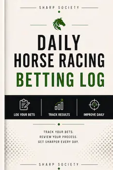 Horse betting log book for tracking wagers and results