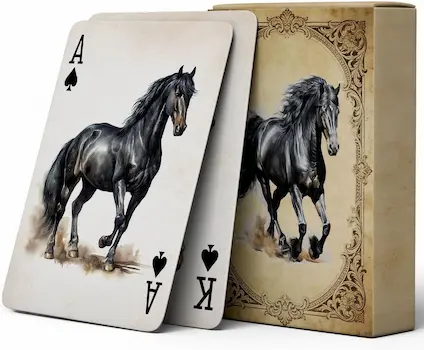 Horse themed playing cards