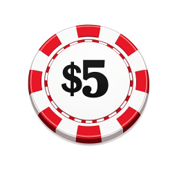 Five dollar poker chip
